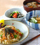 ウナギの混ぜずしの献立