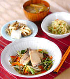 ブリと水菜のサッと煮の献立