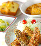 ショウガ香る！サンマのサクサクフライの献立