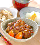 豚のショウガ焼き丼の献立