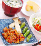 鶏肉のくわ焼きの献立