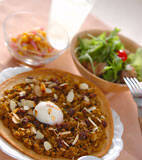 ドライカレーピザの献立