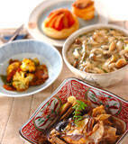 鯛のあら炊きの献立