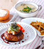 ヘルシーハンバーグの献立