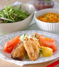 「ポークはさみ揚げ」の献立