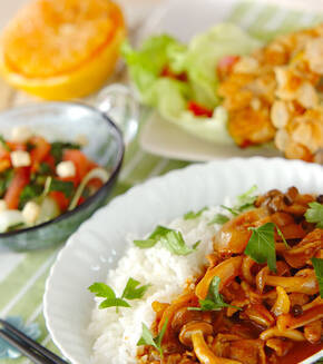 サワークリーム入りマイルドハッシュドポークの献立