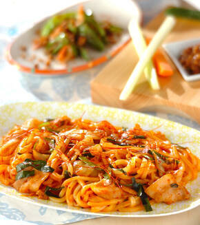 スタミナ豚キムうどんの献立