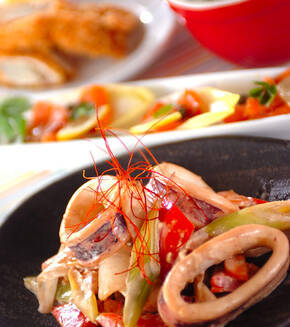 イカのサッとマヨ炒めの献立