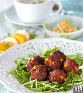 洋風ミートボールの献立