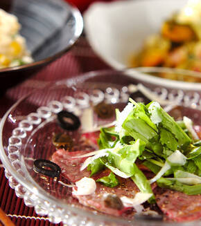 牛のカルパッチョの献立