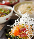 「パリパリ春雨の刺身サラダ」の献立