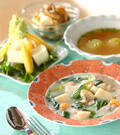 「具だくさん！チンゲンサイの海鮮クリーム煮」の献立