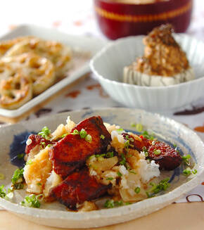 揚げブリのおろし和えの献立