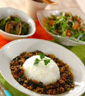 ポパイカレーの献立