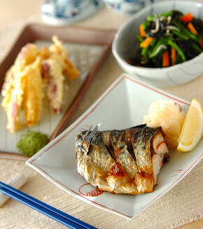 サバの塩焼きの献立