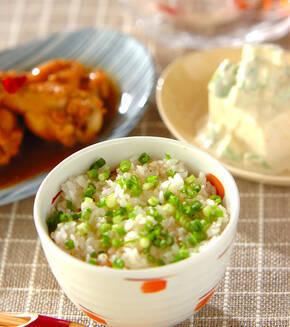 ショウガ香る！あっさりホタテご飯の献立