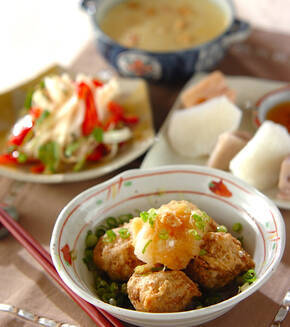 マグロボールの献立