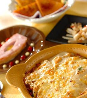 シーフードカレードリアの献立