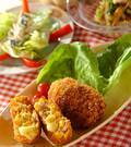 「カレーポテサラコロッケ」の献立
