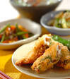 ささ身の梅風味フライの献立
