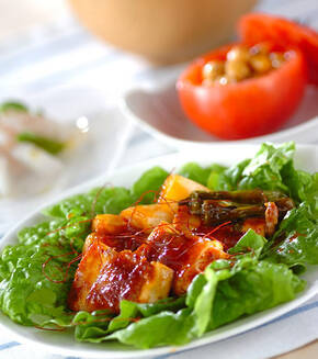 肉巻き豆腐の献立