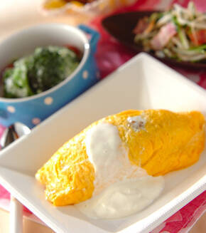 ビーフデミライスdeオムライスの献立