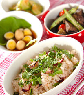 ガーリックタコライスの献立