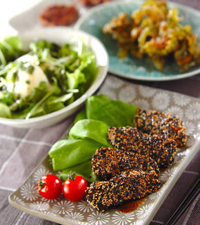 サバのゴマ照り焼きの献立