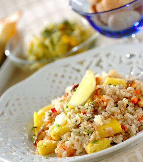 パイナップルチャーハンの献立