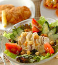 「ゆで鶏のサラダ仕立て」の献立