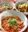 トマトとジャコの冷やし中華の献立