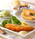 「サーモンのチーズサンドフライ」の献立