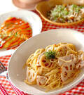 「レンコンと鶏の梅スパゲティー」の献立