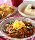 「ウナギ入り焼きそば」の献立