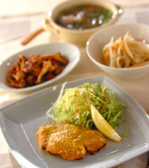 ブリのタンドリー焼きの献立