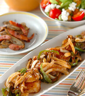 タラのケチャップマリネの献立