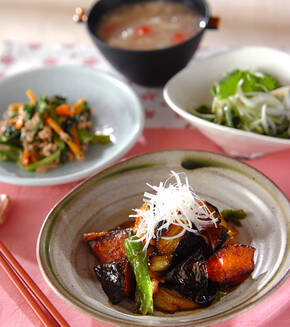 トロトロ揚げナスの献立