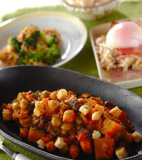 ポークビーンズの献立