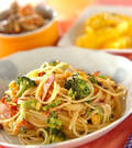 「カラフルゴママヨパスタ」の献立