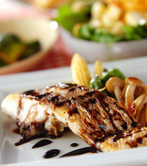 白身魚のバルサミコソテーの献立