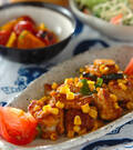「鶏肉とカボチャのみそバター炒め」の献立