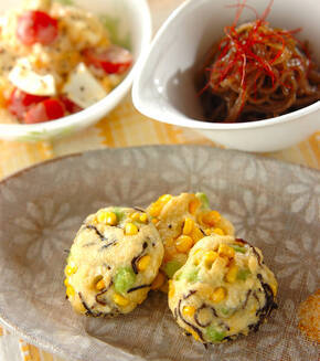 夏野菜がんもの献立