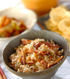 イカ入りバターライスの献立