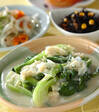 チンゲンサイとホタテの豆乳クリーム煮の献立