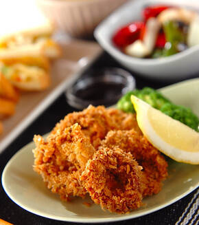 カレー風味のイカリングの献立