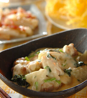 鶏と大根のクリーム煮の献立