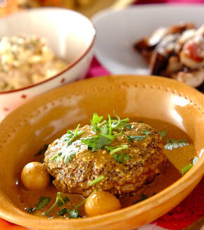 ココナッツカレーハンバーグの献立