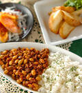 「大豆ドライカレーライス」の献立