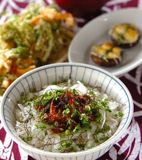 サンマ缶のピリ辛そぼろ丼の献立