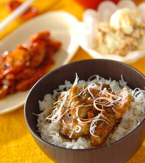 カキのオイスター炒め丼の献立